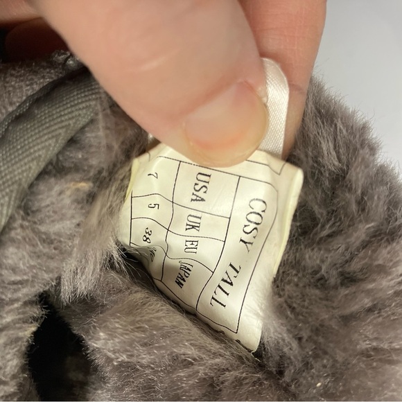 Australia Luxe Collective gray mid high genuine sheepskin boots size 7 - Picture 8 of 11